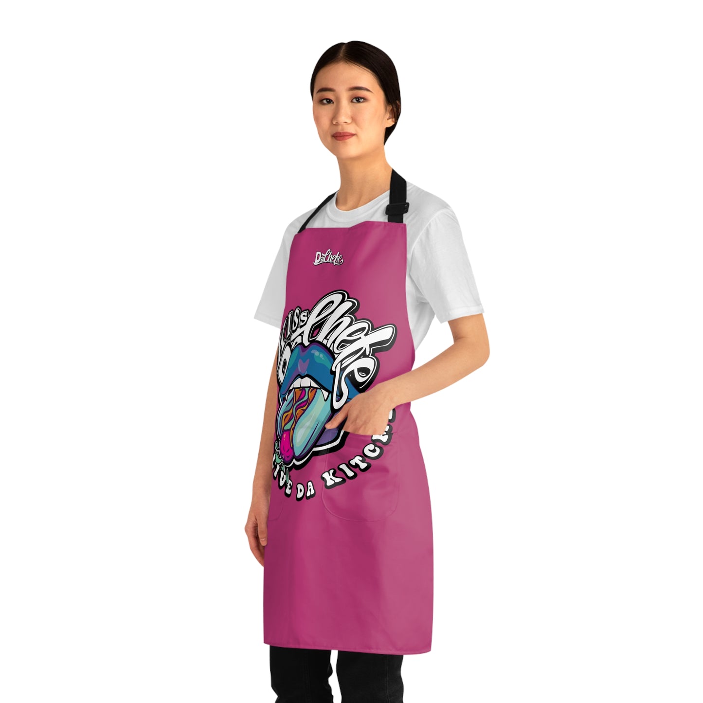 Kiss DaChefe "Sexy Vampire Hotdog" Dark Fuscia Apron