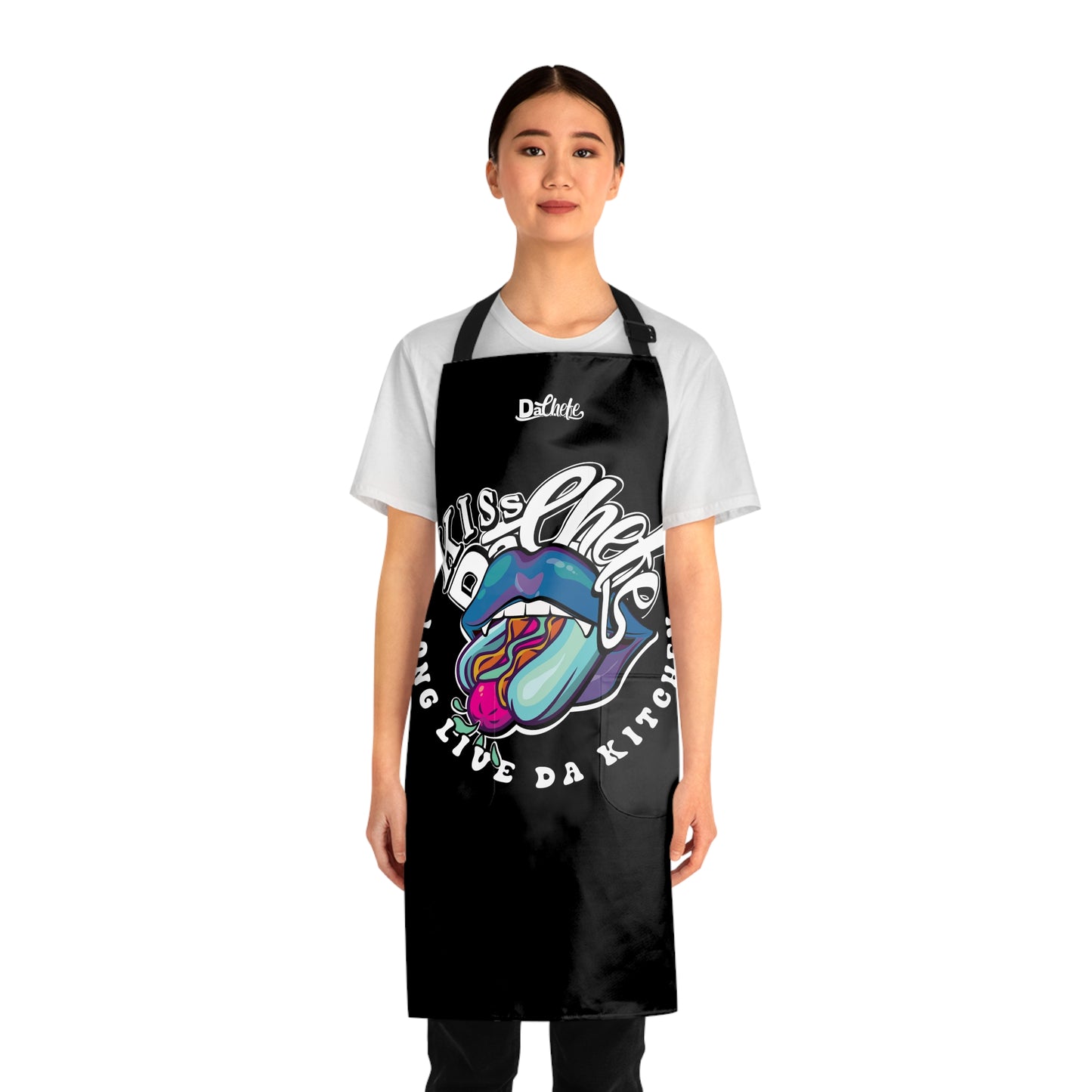 Kiss DaChefe "Sexy Vampire Hotdog" Black Apron