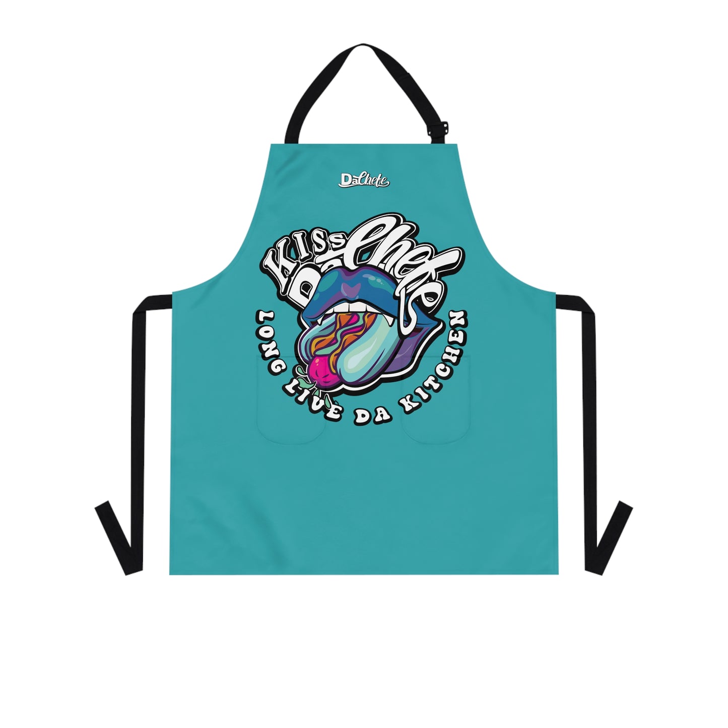 Kiss DaChefe "Sexy Vampire Hotdog" Aqua Apron