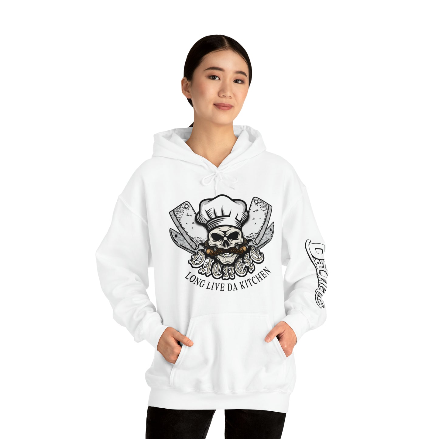 Hells Chef - DaChefe sleeve - Unisex Heavy Blend™ Hooded Sweatshirt