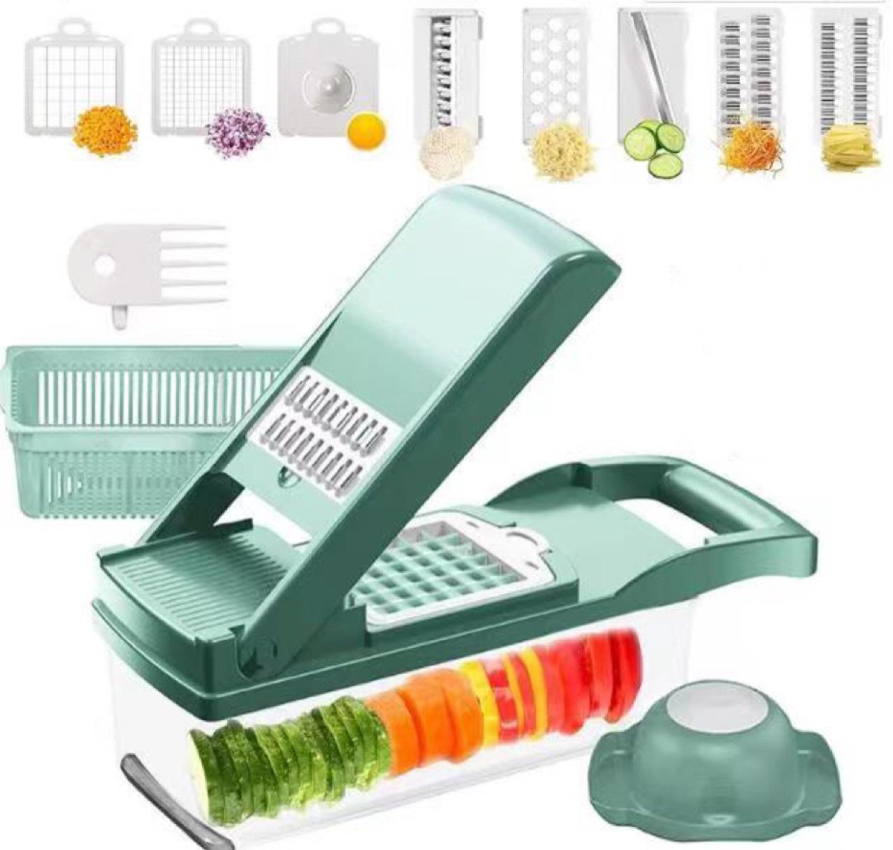 12 In 1 Manual Vegetable Chopper Kitchen Gadgets Food Chopper/Cutter/Slicer