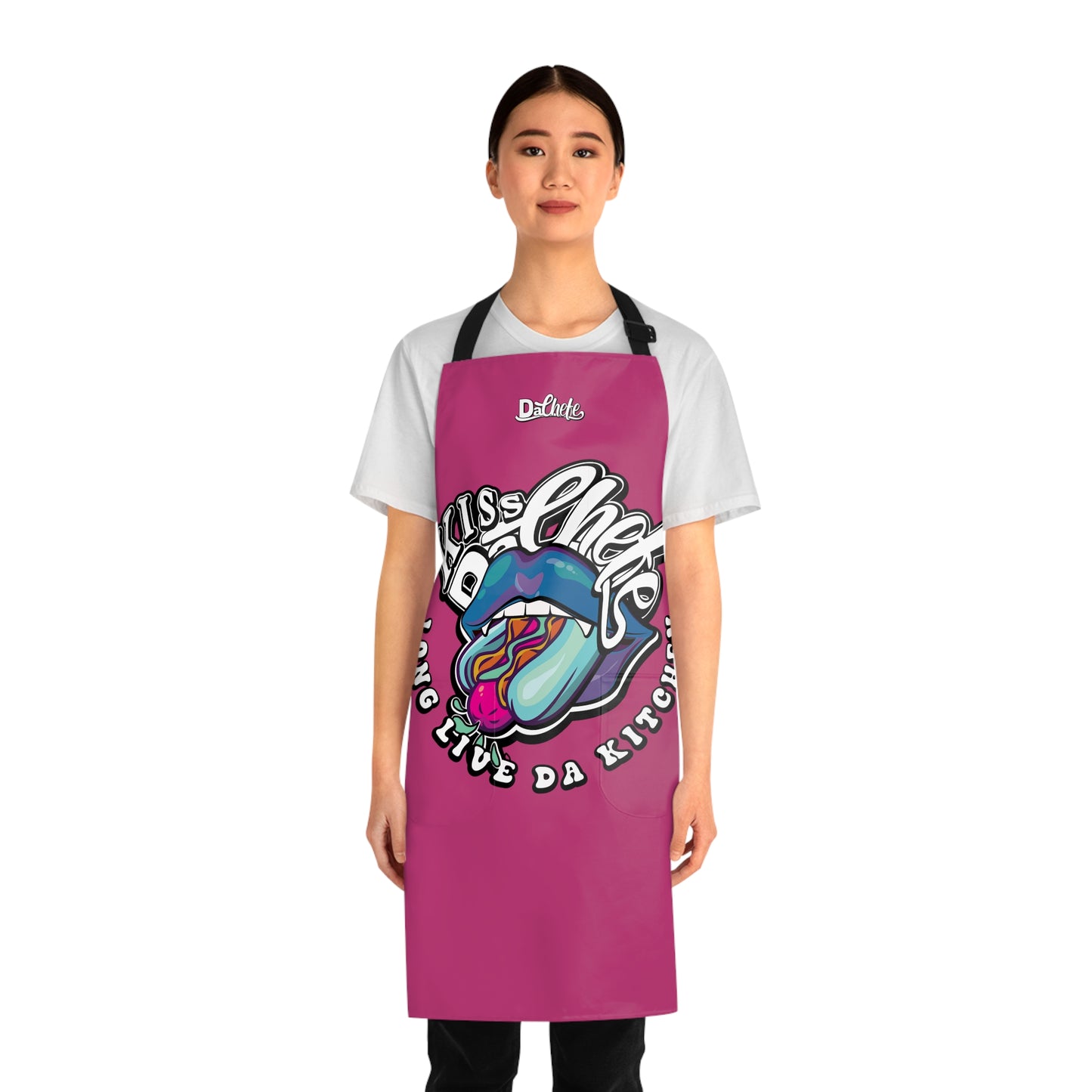 Kiss DaChefe "Sexy Vampire Hotdog" Dark Fuscia Apron