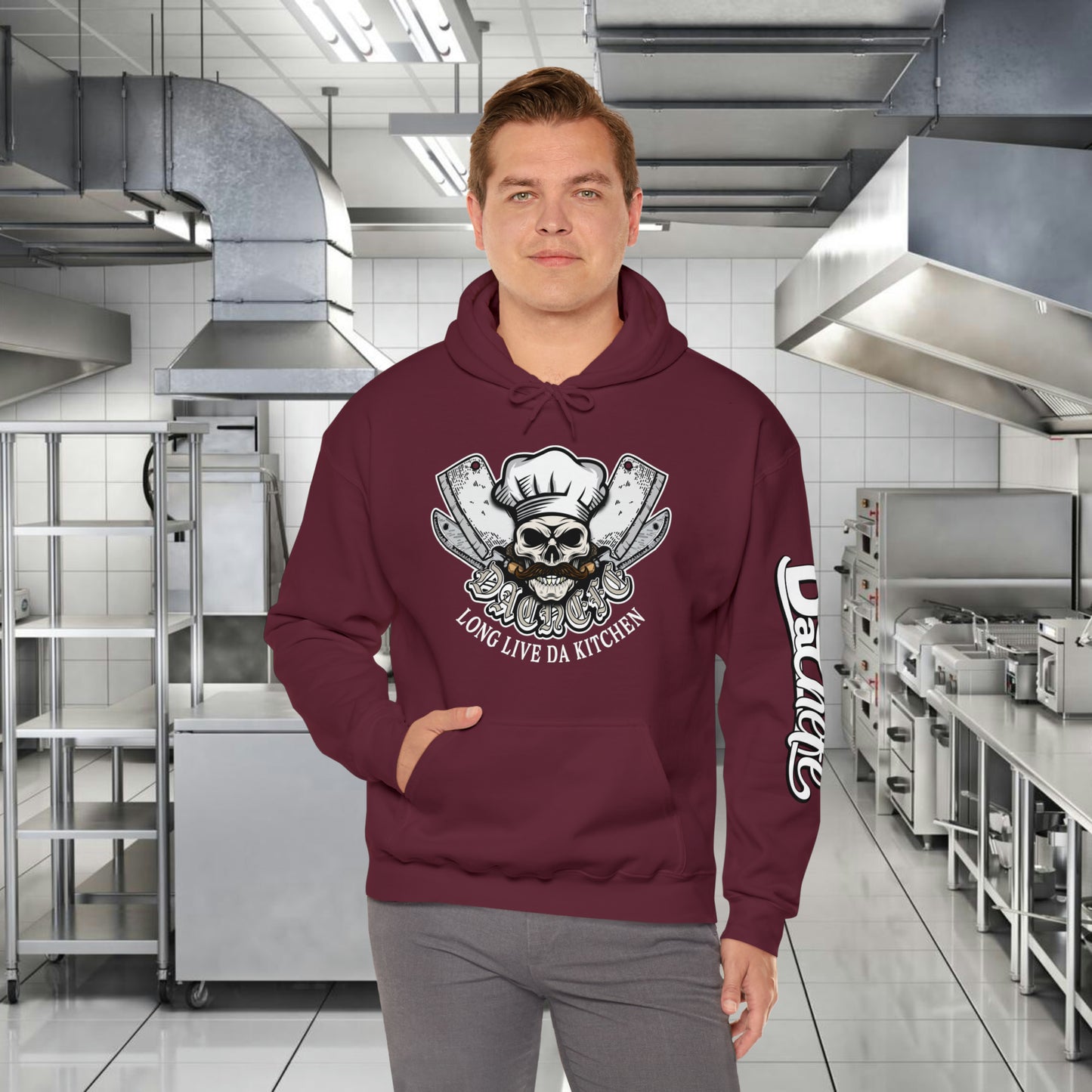 Hells Chef - DaChefe sleeve - Unisex Heavy Blend™ Hooded Sweatshirt