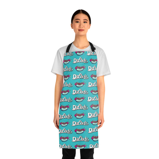 "Da Chefe Logo & Hot Dog" Mint All Over Apron