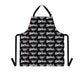 "Da Chefe Logo & Hot Dog" Black All Over Apron